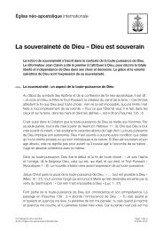 La souverainetÃ© de Dieu â Dieu est souverain