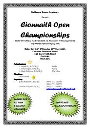 Cionnaith Open Championships