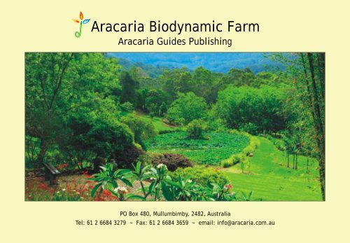 Aracaria Biodynamic Farm - Aracariaguides