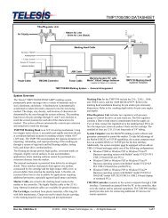 TMP1700/090 DATASHEET - Telesis Technologies, Inc.