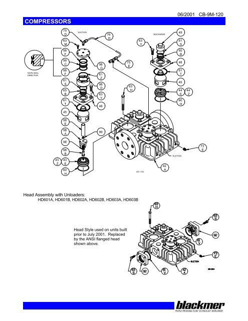 602 Head Assembly with Unloader Heard Works