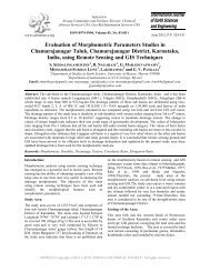 Evaluation of Morphometric Parameters Studies in ... - Cafet Innova