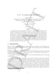 Is Aâ1 an infinitesimal generator?â - Applied Mathematics