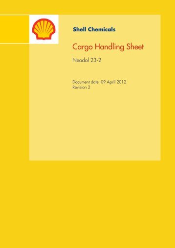 Marine Cargo Handling Sheet for NEODOL 23-2