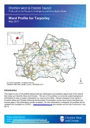 Tarporley Ward Profile - West Cheshire Together