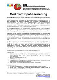 Merkblatt: Spot-Lackierung - Nexa Autocolor