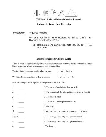 Reading Outline Guide Example