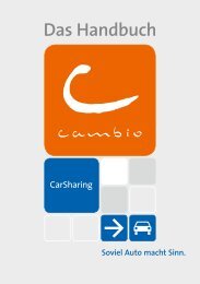 Das Handbuch - cambio CarSharing