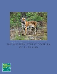 the western forest complex of thailand - Wildlife Conservation Society