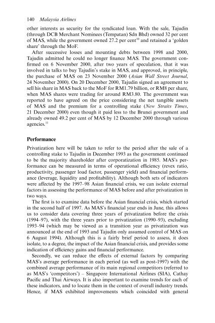 PRIVATIZATION Privatization in Malaysia, Regulation, rent-seeking and policy failure