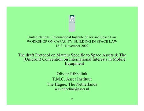 Electronic Proceedings - United Nations Office for Outer Space Affairs