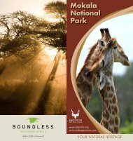 View the Mokala National Park e-brochure - SANParks