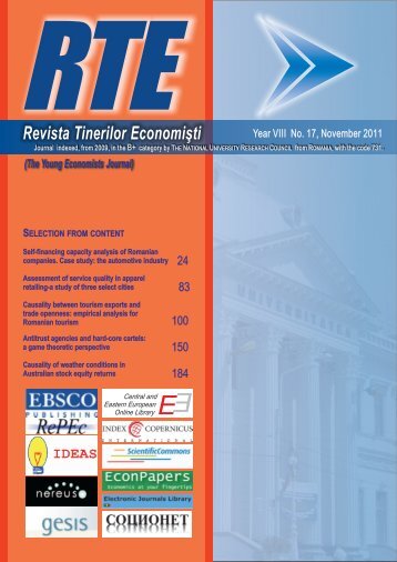 Revista Tinerilor EconomiÂºti - Centru E-learning de Instruire al ...