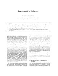 Improvements on the kd-tree