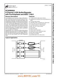 SCAN90004 4-Channel LVDS Buffer/Repeater with Pre-Emphasis ...