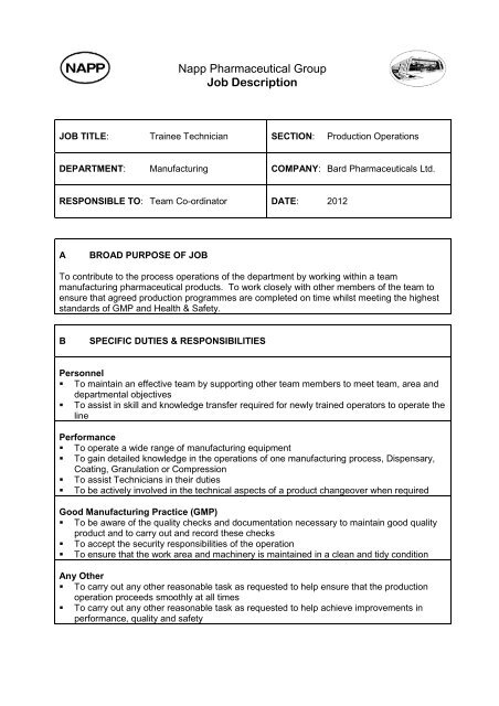 Blank template - Napp Pharmaceuticals