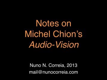 “Audio-Vision” (pdf) - Nuno Correia