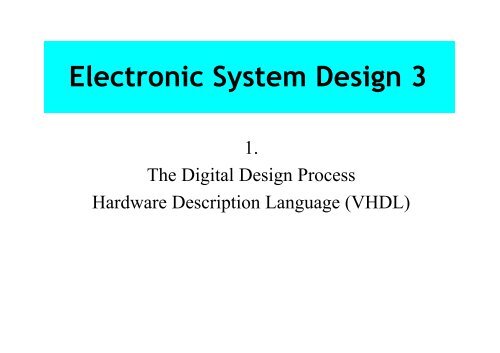 01 Notes on Digital Systems