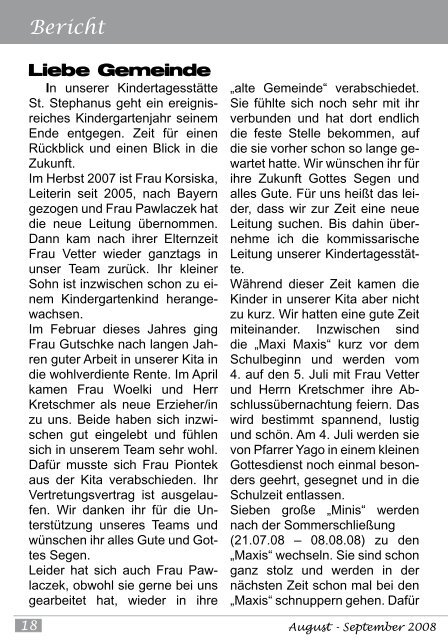 Gemeindebrief August / September 2008 - Pfarrei.sankt-joseph ...