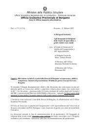 Circolare - Centro servizi amministrativi di Bergamo - Ufficio ...