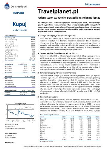 PrzykÅadowy raport analityczny - PKO BP SA BDM