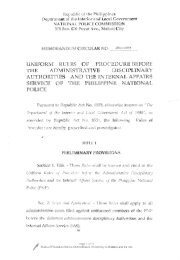 NAPOLCOM MC 2007-01 - PNP PRO ARMM Official Website