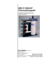 SBE 21 Manual