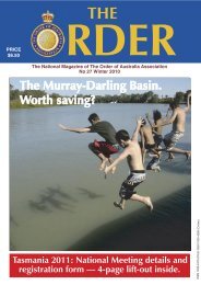 The Murray-Darling Basin. Worth saving? - Order of Australia ...