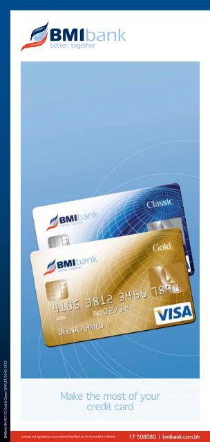 Make the most of your credit card - BMI