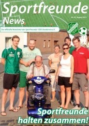 Sportfreunde-News Nr. 41 - August 2012 - Sportfreunde Uevekoven