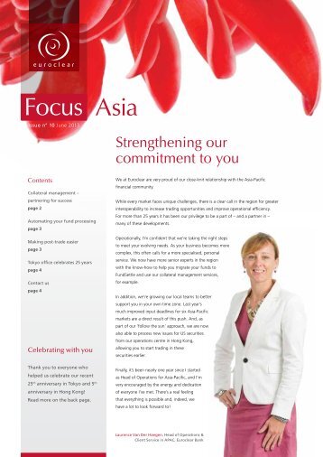 Asia Focus 10 - Strengthening our commitment to you - Euroclear