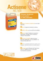 FT Actisene NC 500 - Cleaning with Tana Professional.