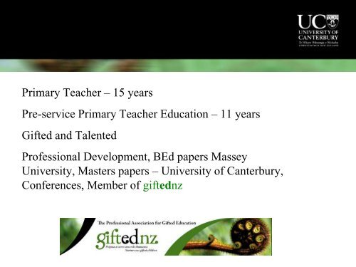 Sue Bufton presentation (PDF, 961 KB) - Gifted and Talented