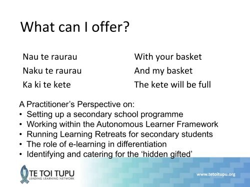 Sue Bufton presentation (PDF, 961 KB) - Gifted and Talented