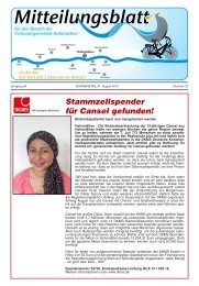 Mitteilungsblatt Nr. 31 vom 01.08.2013 - VG HahnstÃ¤tten