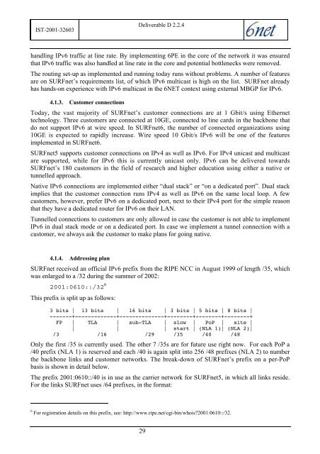 D2.2.4: Final IPv4 to IPv6 Transition Cookbook for ... - 6NET