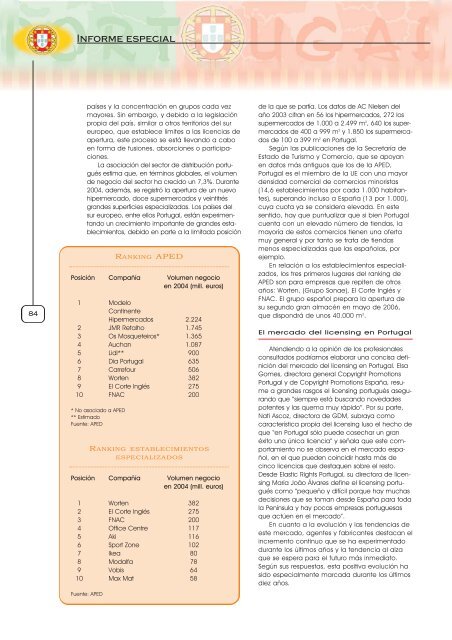 Portugal, - Licencias Actualidad