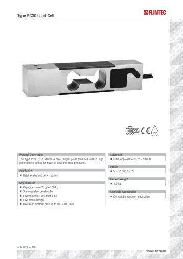 PC30 Data Sheet - Flintec Polska