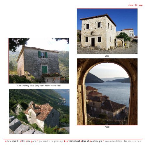 arhitektonski atlas crne gore architectural atlas of ... - Vlada Crne Gore