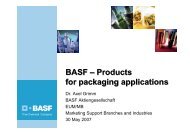 BASF – Products for packaging applications - BASF Packaging Portal