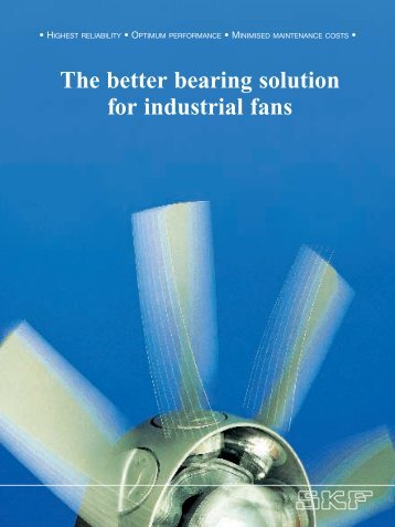 The better bearing solution for industrial fans