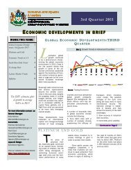 Economic Developments in brief 3rd Quarter