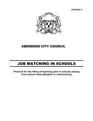 JOB MATCHING IN SCHOOLS - The Educational Institute of Scotland