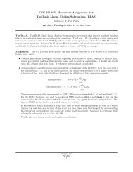 CSC 355-655: Homework Assignment # 4: The Basic Linear Algebra ...