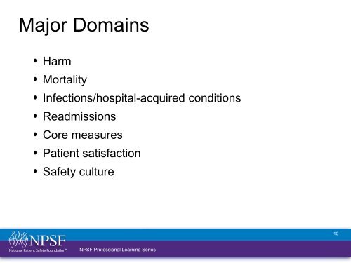 Patient Safety Curriculum Module 8: Methods for Measuring ...