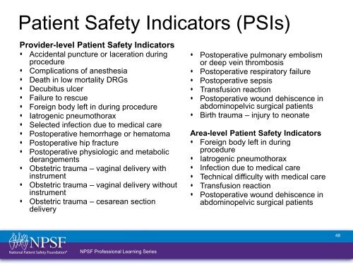 Patient Safety Curriculum Module 8: Methods for Measuring ...