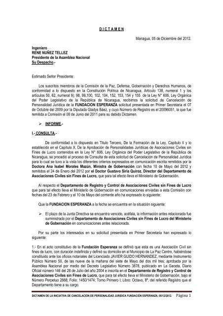 FUNDACION ESPERAZA..pdf - Asamblea Nacional de Nicaragua