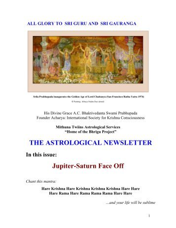 THE ASTROLOGICAL NEWSLETTER - Issue-23 - ebooks - ISKCON ...