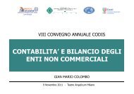 contabilita' e bilancio degli enti non commerciali - Ordine dei Dottori ...