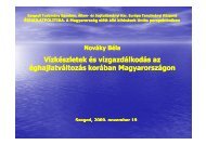 Vízkészletek és vízgazdálkodás az éghajlatváltozás korában ...